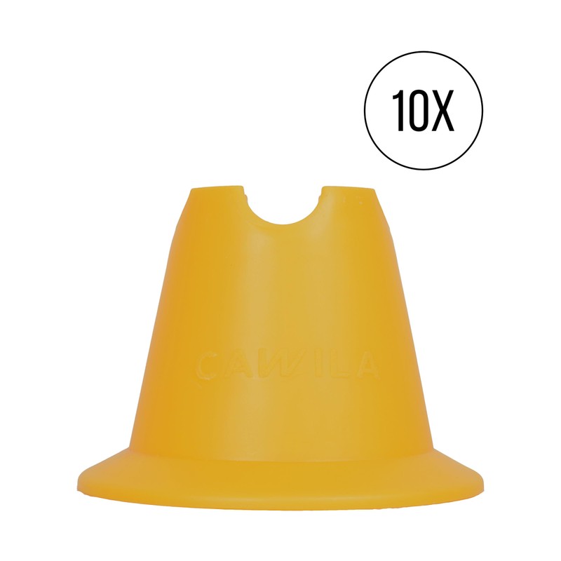 Cawila Mini Cones Set of 10 Yellow One Size