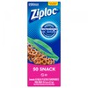 Ziploc Bolsa Reutilizable para Snack 50 piezas