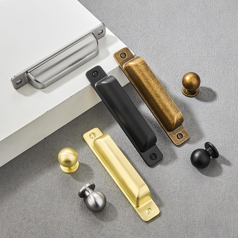 Dosoye 5 Packs 5in(128mm) Drawer Pulls Brushed Nickel Cabinet Cup