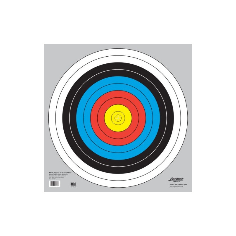 Longbow Targets 60 cm / 24 in Bullseye Archery (10