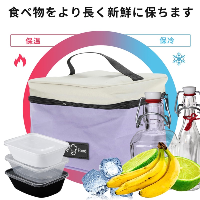 CAPASTEC Lunch Bag Insulated Reusable Large Capacity for Office, Work,