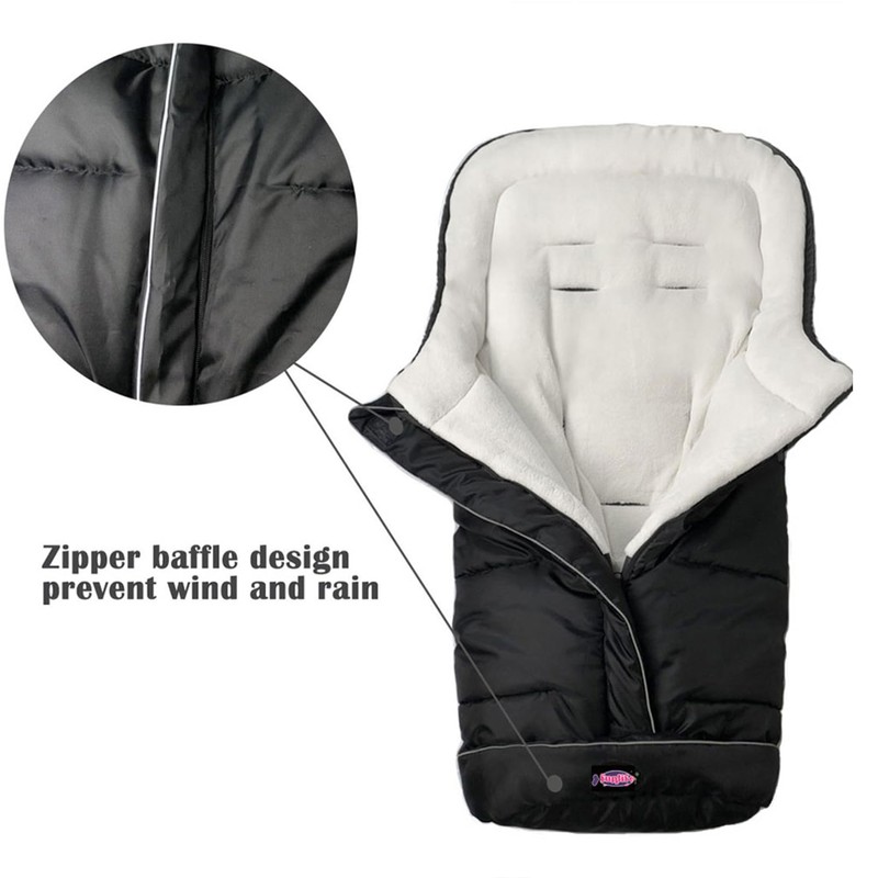 Weather Proof Oudtoor Walking Universal Stroller Bunting Bag with Reflective