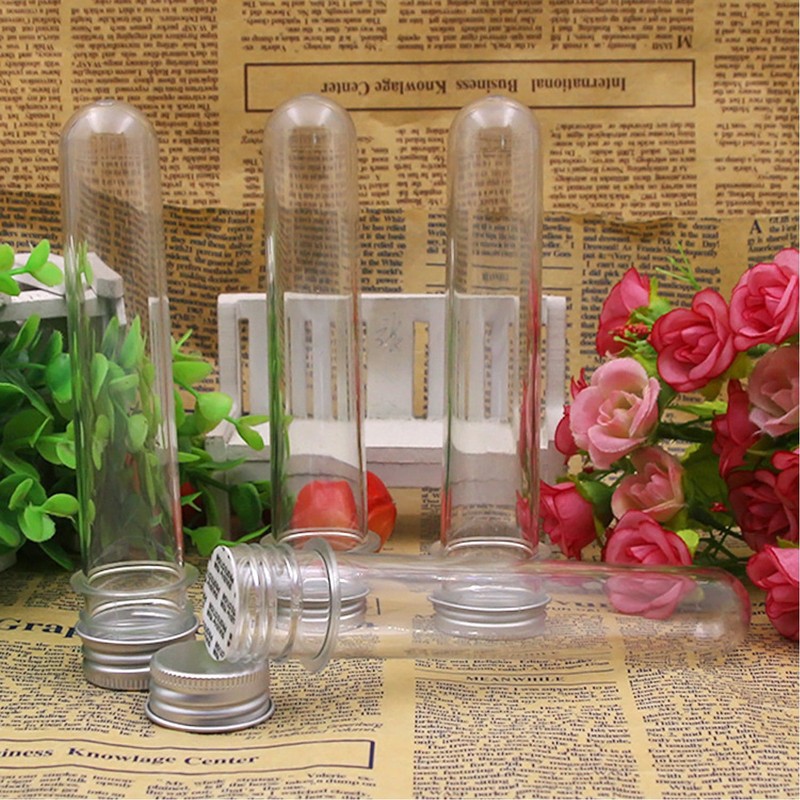 JamHooDirect 10Pcs, 100ML (32 x 162mm) Clear Plastic Test Tube
