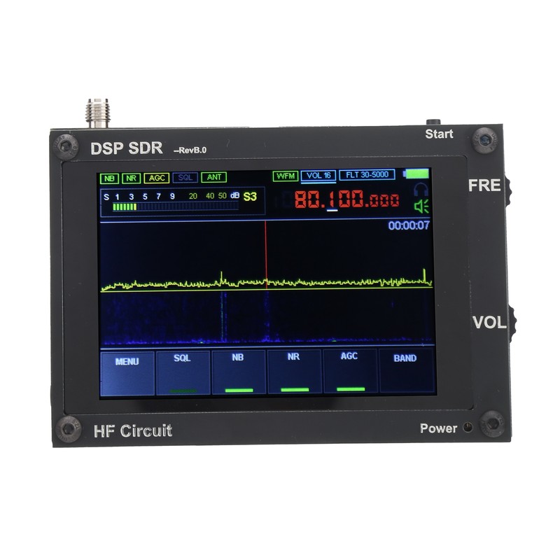 Wireless Receiver Black UltraThin DSP SDR HAM Receiving Radio Equipment