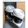 NUTRIUPS 4 Pack 9 inch Tempered Glass Dinner Plates, Clear