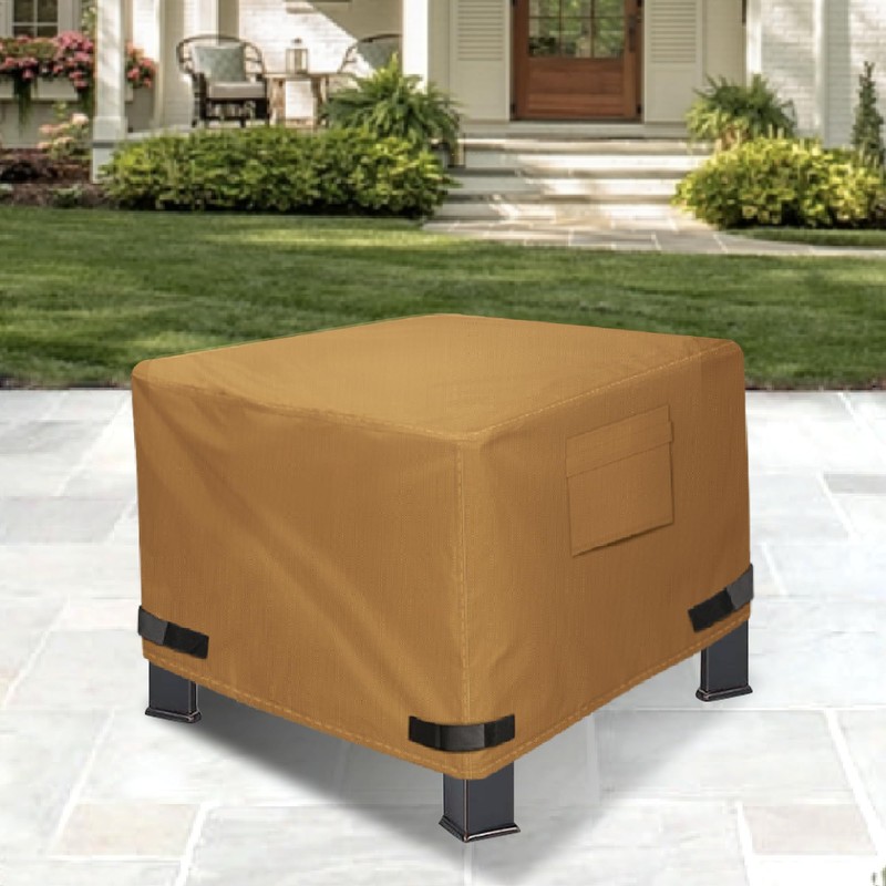 NEXCOVER Square Fire Pit Cover - Waterproof 600D Heavy Duty