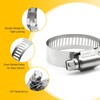 9 PCS Car Stainless Steel Hose Clamps, Small Metal Hose