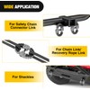 Nilight Safety Chain Connector Link, 1/2In Tow Hitch Hammerlock Coupling