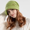 Enwokran Women Winter Knit Visor Hat Fleece Lined Warm Pullover