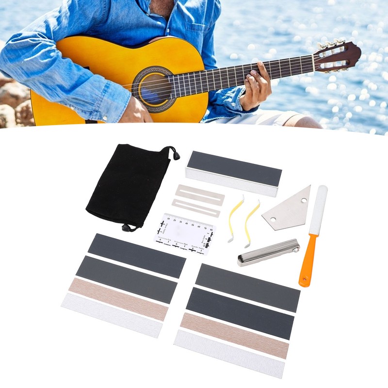 18PCS Set Guitar Luthier Tool Set Multifunctional Guitar Maintenance Kit