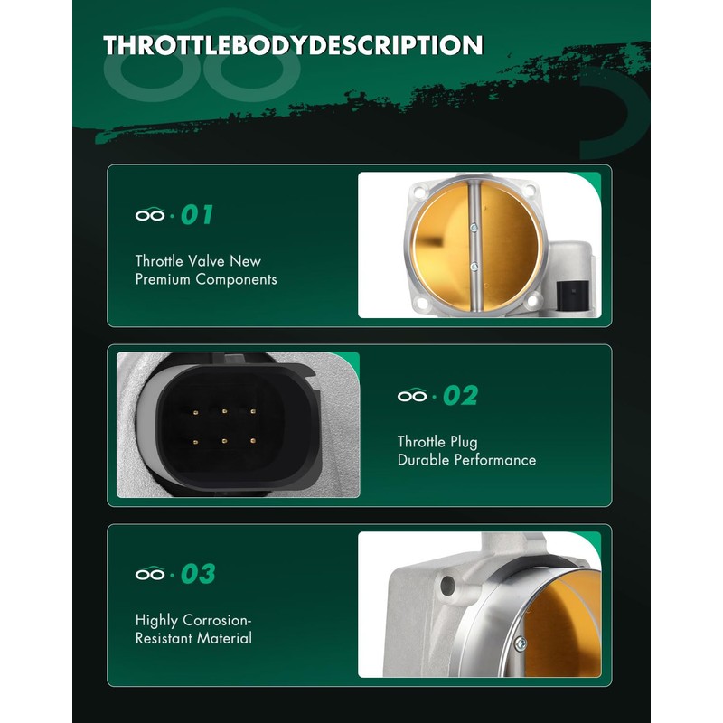 SCITOO 90mm Enlarged hemi engine Throttle body fit for Dodge