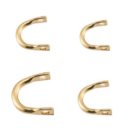 Dr.Fish 100 Pack Fishing Spinner Clevises Easy Spin Brass Clevises Spoon Spinnerbait Lure Making Supplies Spinner Parts Accessoires Freshwater 0.21X0.16