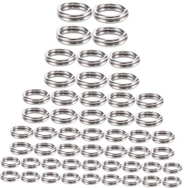 TEHAUX 500Pcs Rust Resistant Split Rings for Jewelry Making Multi Purpose DIY Craft Jump Rings for Necklaces Bracelets and Fishing Accessories