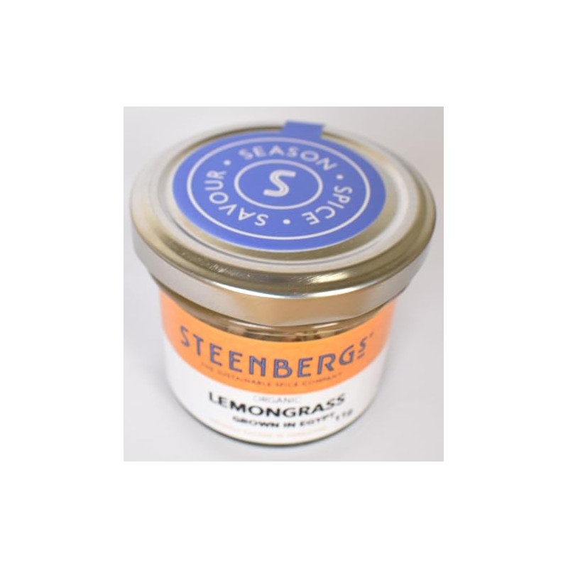 Steenbergs Organic Lemongrass Dried Herb Standard Jar 11g
