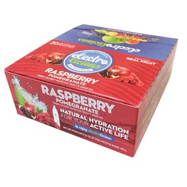Electrolicious Raspberry Pomegranate & Coconut (Box of 20) - All Natural Electrolyte Drink, Pre & Post Workout, Real Fruit, Lime & Raspberry Pomegranate