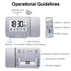 Projection Alarm Clock ALLOMN USB Charging Dual Alarms Clock with