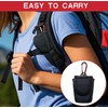 Fingertip Pulse Oximeter Case with Carabiner, Black Nylon Carrying Pouch,