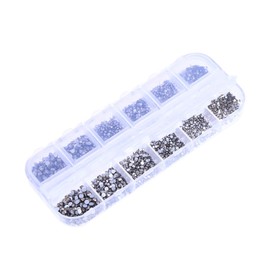 COHEALI 3360pcs Nail Art Charms Flat Back Crystal Gems for Jewelry Making Decorative Beads