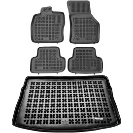REZAW-PLAST REZAWPLAST Car Mats & Cargo Mat for 2013-2019 Volkswagen Golf /Hatchback/ Odor