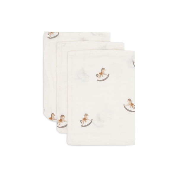 Jollein Waschlappe Baby - Nostalgic Ride - 3er Pack -