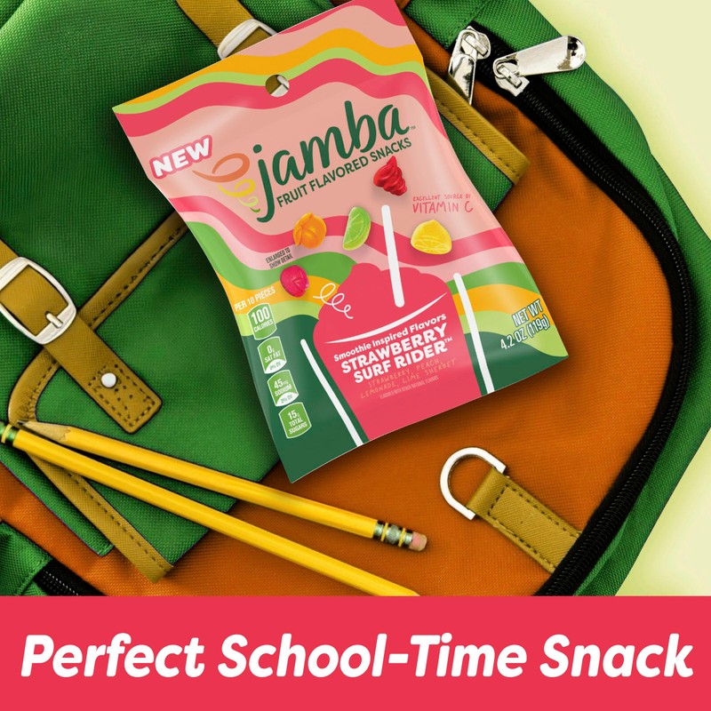 Jamba Fruit Flavored Snacks, Strawberry Surf Rider, Smoothie Inspired Flavors,