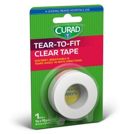 CURAD Transparent Adhesive Tape 1" x 10 yds., Pack of 24