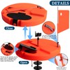 Adnee Ice Fishing Tip-Up - 10.5" Thermal Tip-Up with Orange