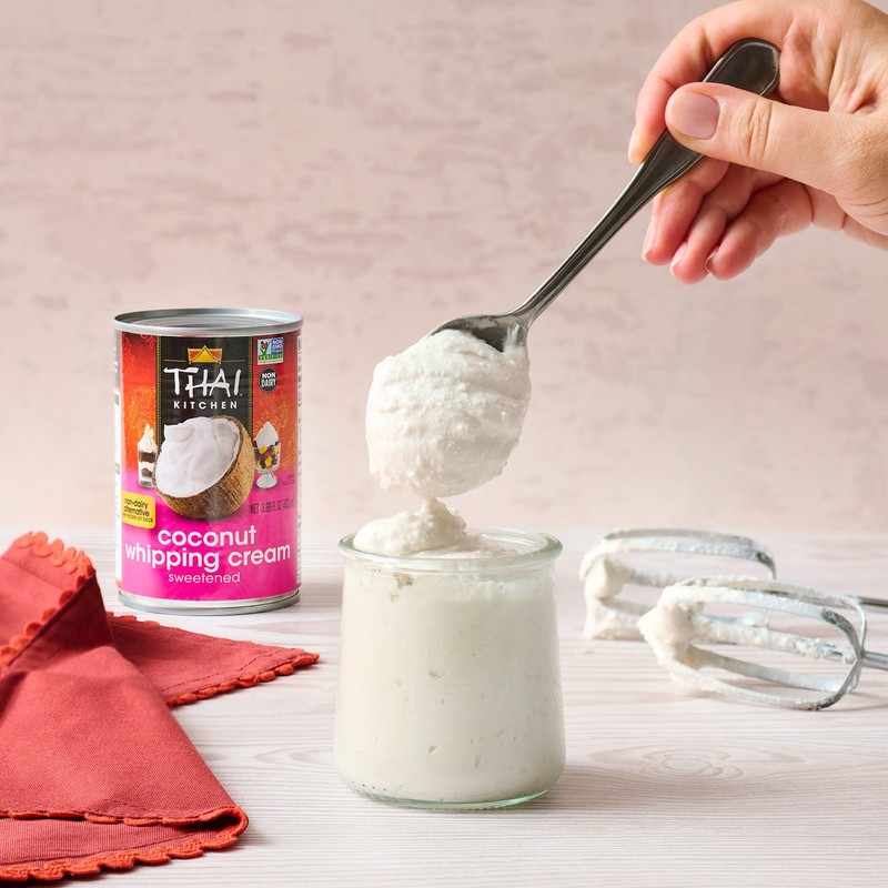 Thai Kitchen Coconut Whipping Cream, Sweetened, No Artificial Colors or