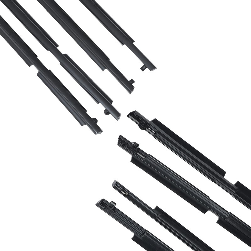 SEBLAFF Black 4PCS Weatherstrip Window Moulding Trim Seal Belt Replacement