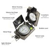 Anbte Hiking Compass, IP65 Waterproof Metal Compass with Sighting Clinometer,