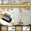 YNL Shower Curtain Rod 34-96 Inches, Non-Slip, Never Rust, No