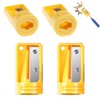 Zimmermann sharpener, pack of 4, handheld single-hole sharpener for flat