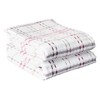 Ritz 13161 Royale Collection Check Kitchen Towel Set, 2-Piece, Mocha