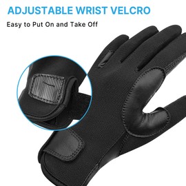 Thapower Kids Leather Horse Riding Gloves Children Youth Equestrian Horseback Gloves for Cycling Running Gardening