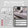 MDSASFD Velvet Couch Cover, Washable Sectional Sofa Cover, Anti Slip