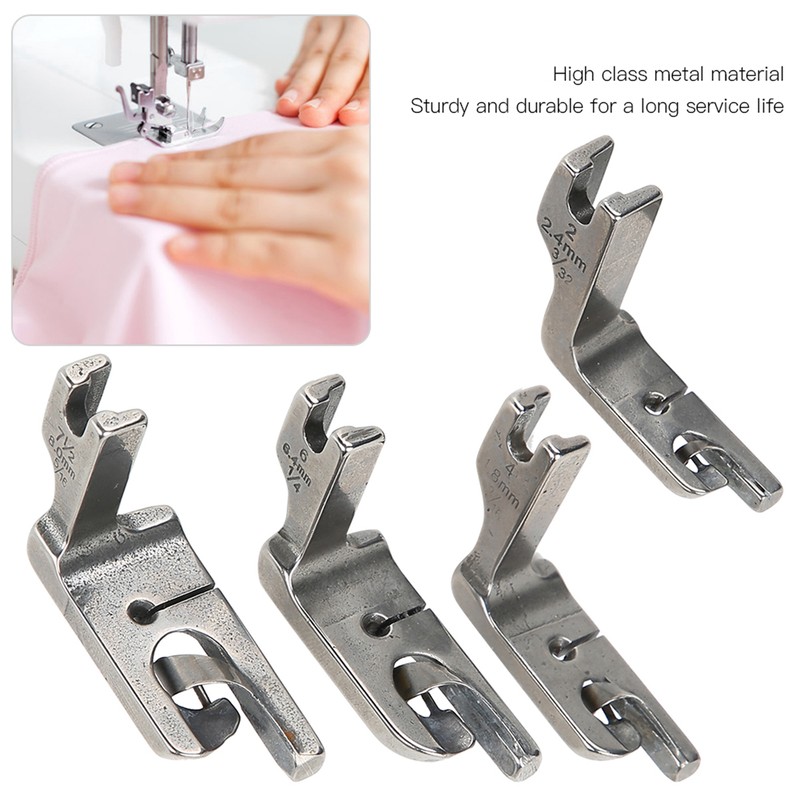 4PCs Presser Foot Sewing Machine Accessories Durable Crafts Stainless Steel