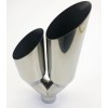 Unbranded Exhaust Tip 3.00 Inlet 3.50 Dual Outlet 18.00 LongWDSW350018