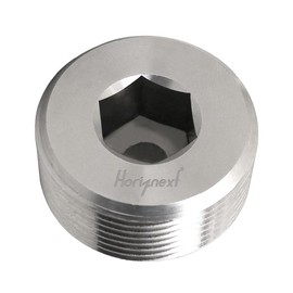 horiznext npt 1-1/4 stainless steel 304 male thread internal hex countersunk pipe plug fitting, adapt tube socket connect water valve boat cap (1 pc)