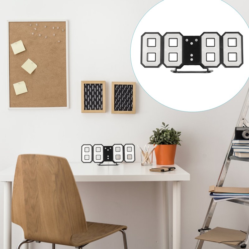 3D LED Digital Desktop Clock Dimmable Snooze Time Memory 12