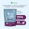 Wellthy Colageno Hidrolizado Myo Chiro Inositol 900g Ratio Azúcar Scoop