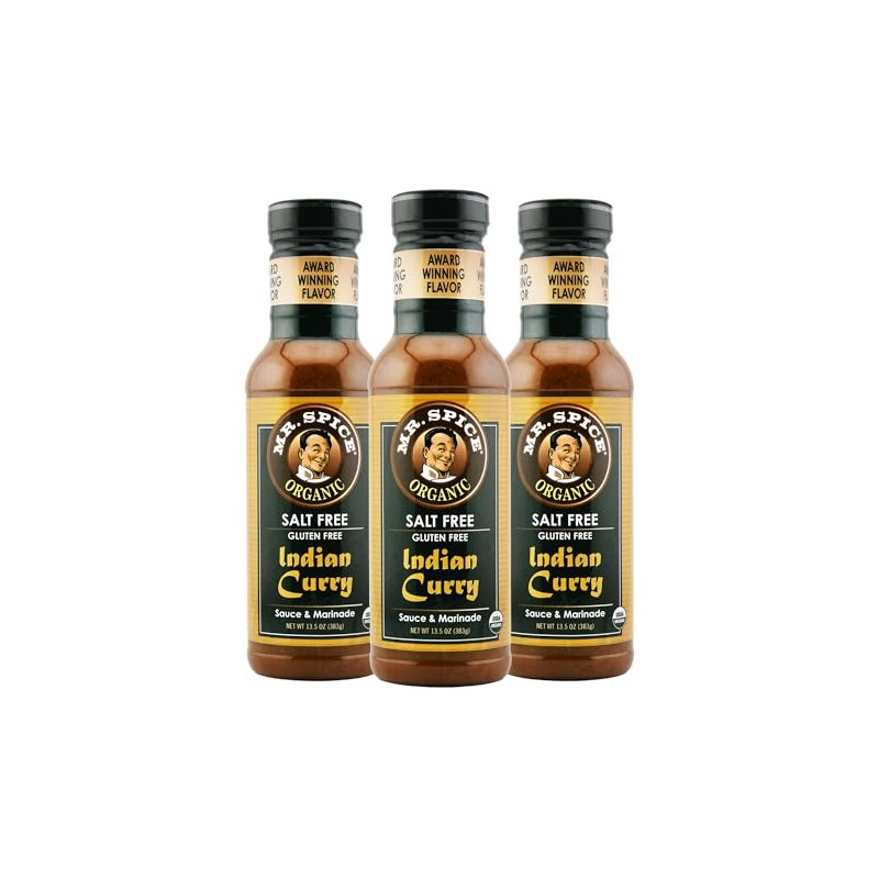 Mr. Spice Organic - Salt Free Sauce (13.5 Ounce (Pack