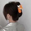 1 Pack Cartoon Fox Claw Clips, Acrylic Big Fox Hair