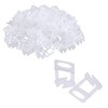 Eowppue Tile Levelling Clips 1 mm 200 Pieces Tile Levelling