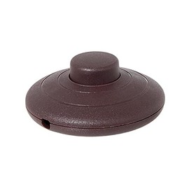 B&P Lamp Brown On-Off Phenolic Push Button Floor Switch