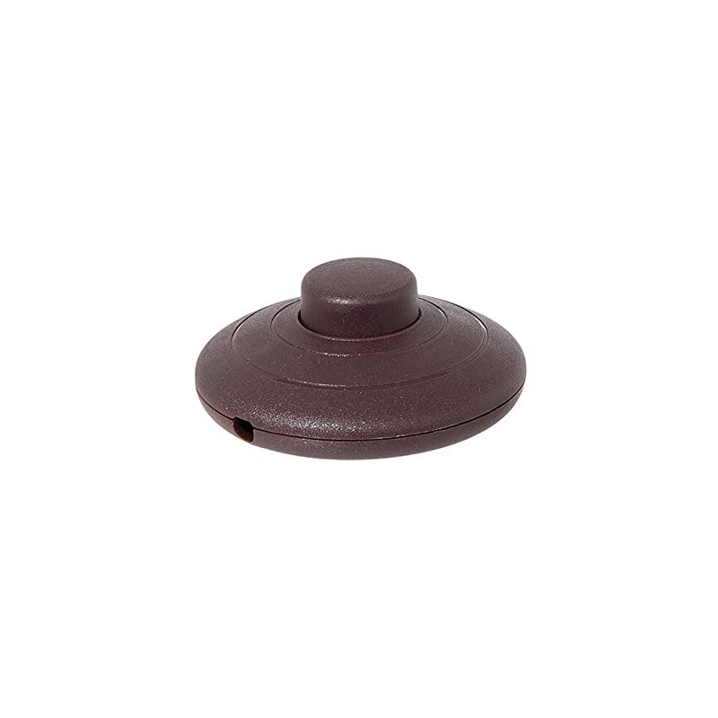 B&P Lamp Brown On-Off Phenolic Push Button Floor Switch