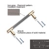 Gutuwellea 12 Pack 3 Inch 76 mm Knurled Cabinet Handles