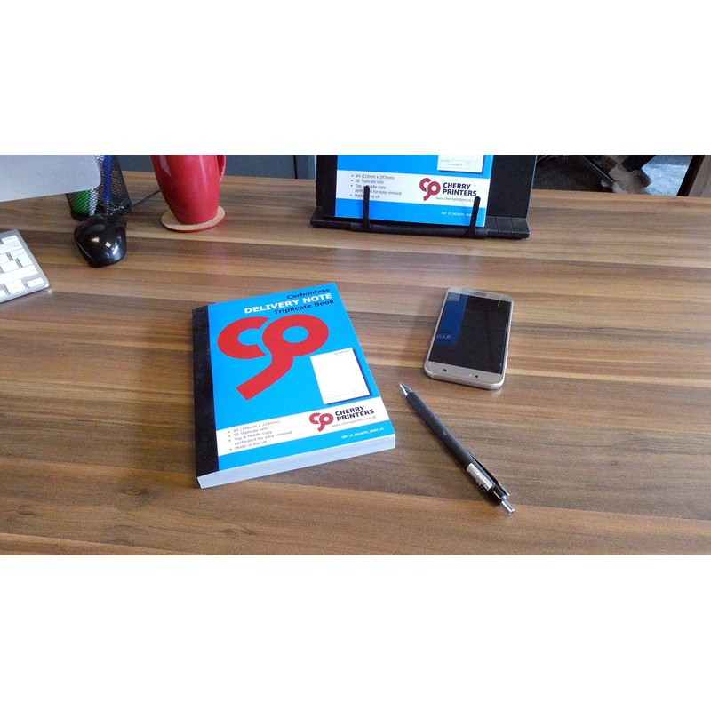 Cherry Carbonless Delivery Note Triplicate Book A5 | 50 Sets