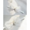 ICKEYOU Baby Girls Bow Lace Headband Cute Soft Hairband White