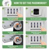 Key Lock Box for Outside with Light Up Dials -
