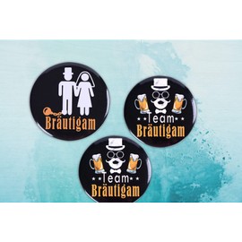 Funny Bachelor Party Set for Groom - Reflective Vest + 1 Groom Badge + 12 Friends Badges Hen Party Accessories Men Gift Idea for Bachelor Party